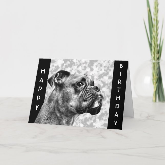 Boxer Dog profile Card (Front)