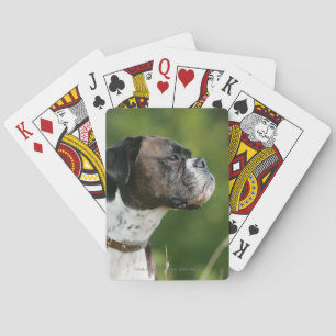 Boxer Dog Profile Playing Cards