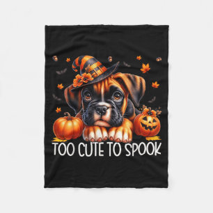 Boxer Dog Puppy Is Too Cute To Spook For Dog Mum Fleece Blanket