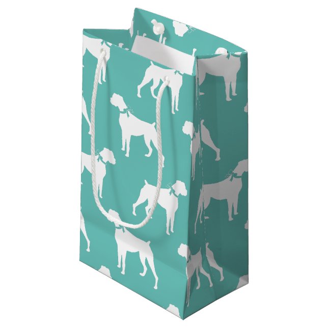 Boxer Dog Puppy Small Gift Bag (Front Angled)