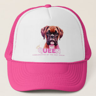 Boxer Dog: Queen Cuddle Master Trucker Hat
