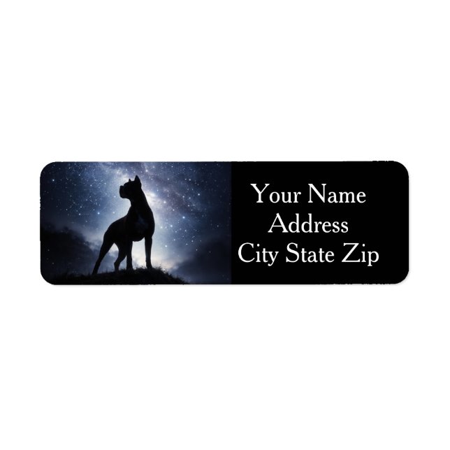 Boxer Dog Return Address (Front)
