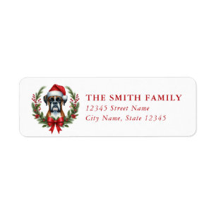 Boxer Dog Return Address Labels