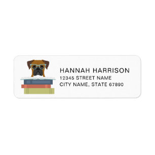 Boxer Dog Return Address Labels
