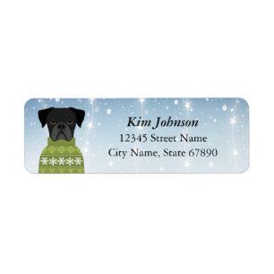 Boxer Dog Return Address Labels