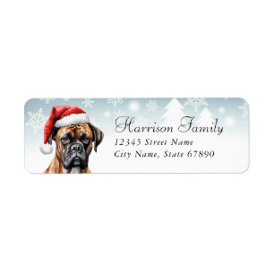 Boxer Dog Return Address Labels