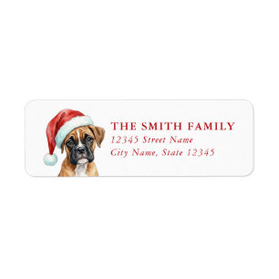 Boxer Dog Return Address Labels