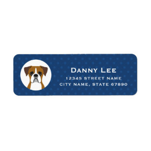 Boxer Dog Return Address Labels