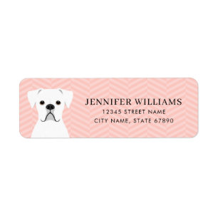 Boxer Dog Return Address Labels