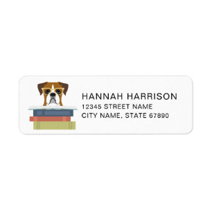 Boxer Dog Return Address Labels