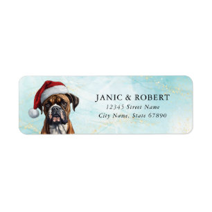 Boxer Dog Return Address Labels