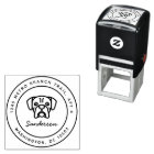 Boxer Dog Return Address Stamp Self-Inking