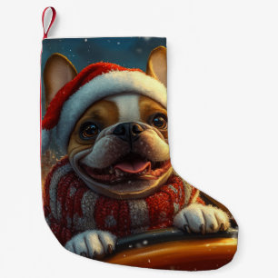 Boxer Dog Roller Coaster Christmas Small Christmas Stocking