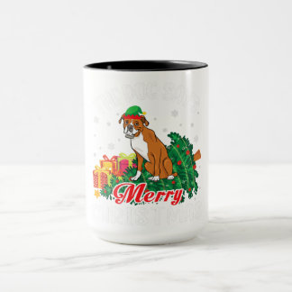 Boxer Dog Says Merry Christmas Dog Lover Gift Mug