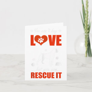 Boxer Dog Shirts - You Can't Buy Love But You Can Card