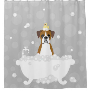 Boxer Dog Shower Curtain