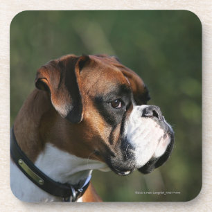 Boxer Dog Side Profile Coaster