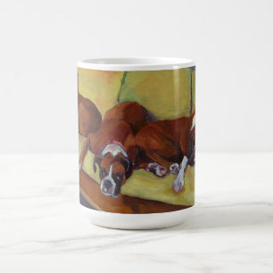 Boxer Dog Siesta Custom Mug