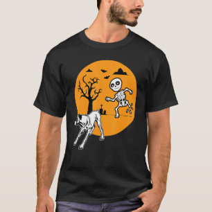 Boxer Dog Skeleton Bone Halloween Costume Owners T-Shirt
