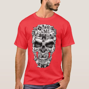 Boxer Dog Skull Skeleton Costume Halloween T-shirt
