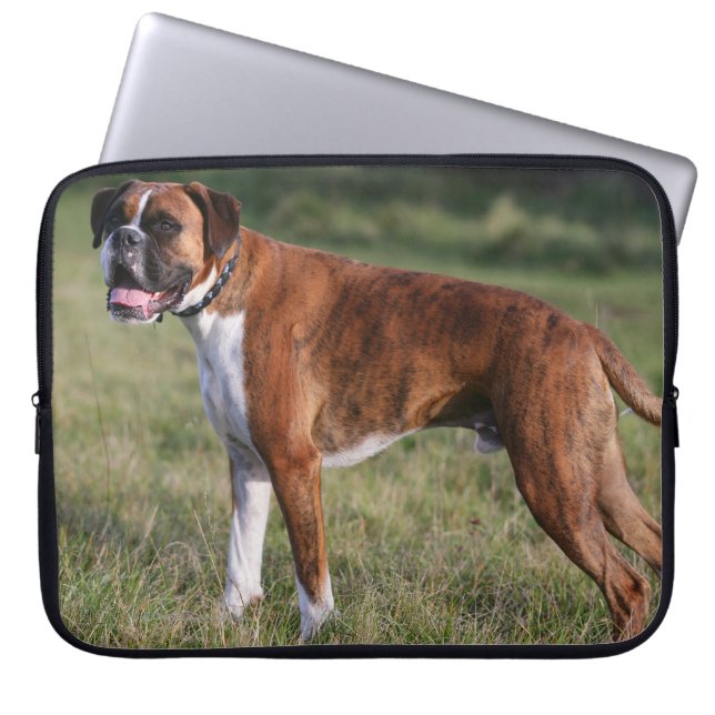Boxer Dog Standing Laptop Sleeve (Front)