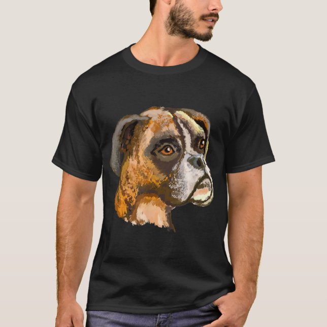Boxer Dog T-shirt Tee Tees T Shirt Tshirt (Front)
