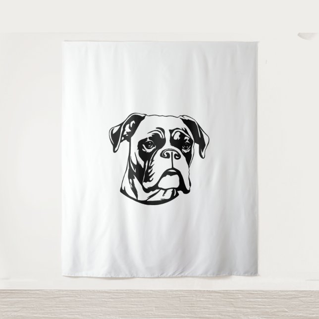 Boxer Dog Tapestry (Front)
