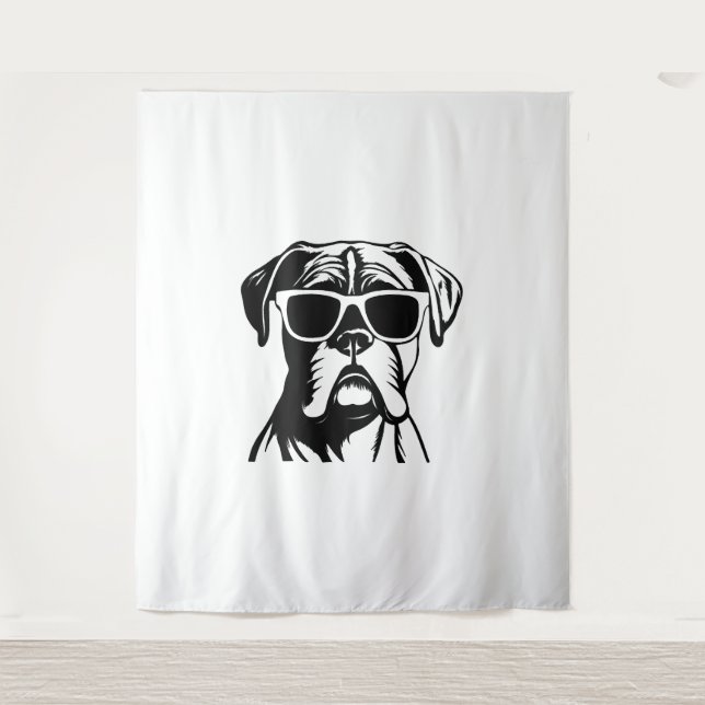 Boxer Dog Tapestry (Front)