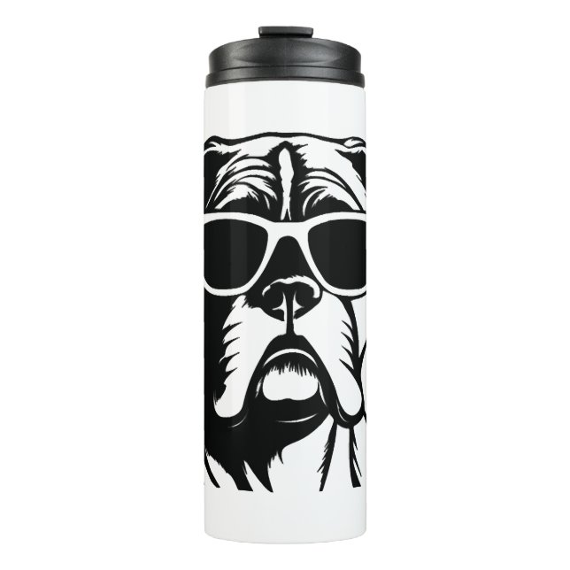 Boxer Dog Thermal Tumbler (Front)