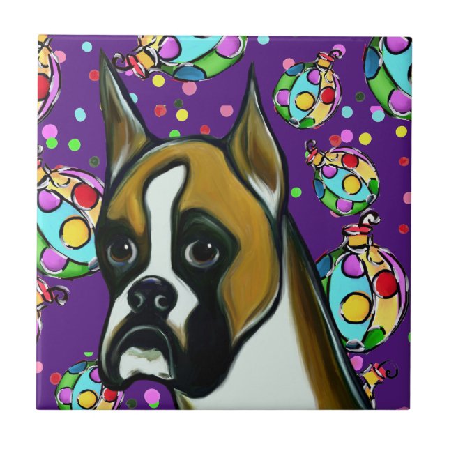BOXER DOG TILE (Front)