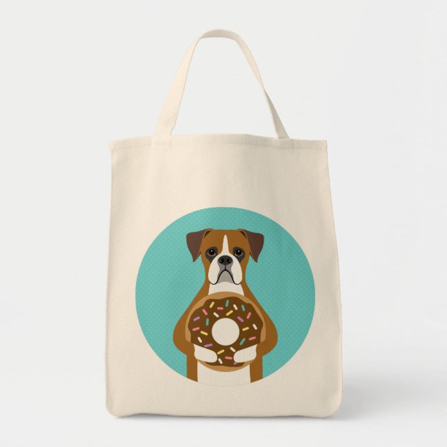 Boxer Dog Tote Bag (Front)