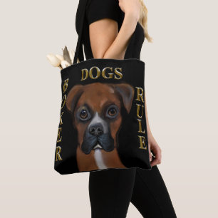 Boxer Dog Tote Bag