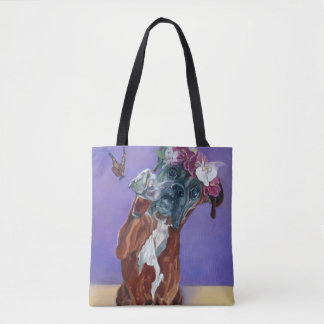 Boxer Dog Tote Bag