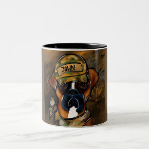 Boxer Dog Two-Tone Coffee Mug