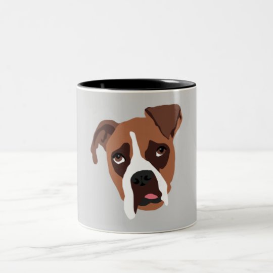 Boxer Dog Two-Tone Mug