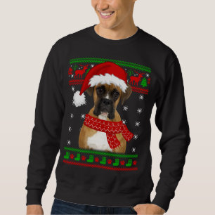 Boxer Dog Ugly Sweater Christmas Puppy Dog Lover