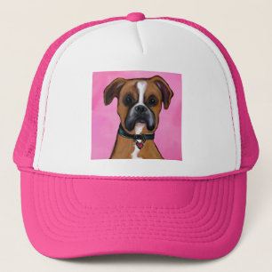 Boxer Dog Valentine Trucker Hat