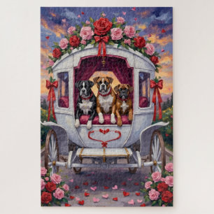 Boxer Dog Valentine's Day Jigsaw Puzzle