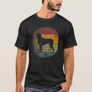 Boxer Dog Vintage Distressed Retro Style Silhouett T-Shirt