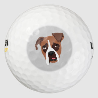 Boxer Dog Wilson Ultra 500 Distance Golf Ball