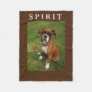BOXER DOGS HAVE SPIRIT fleece Blanket