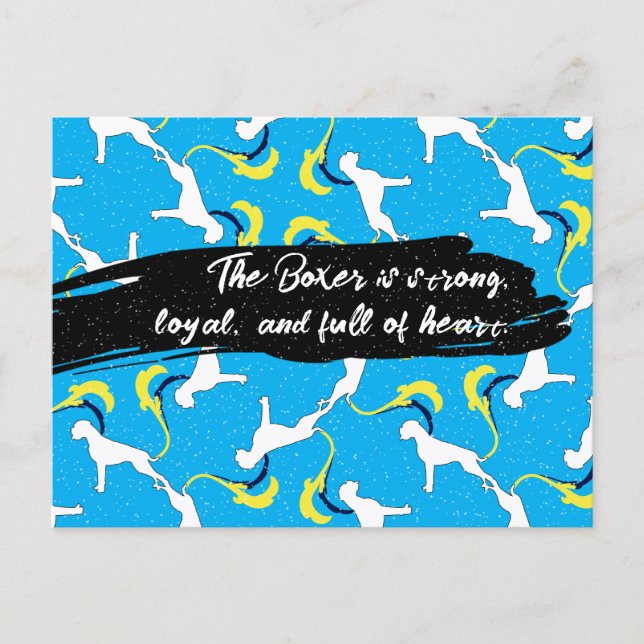 Boxer dogs postcard (Front)