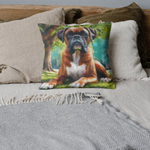 Boxer Dog🐾Wiggle Butts & Tail Wags Cushion