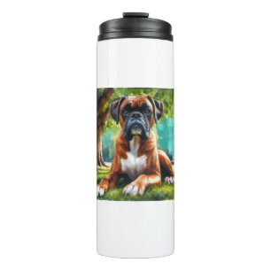 Boxer Dog🐾Wiggle Butts & Tail Wags Thermal Tumbler