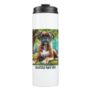 Boxer Dog🐾Wiggle Butts & Tail Wags Thermal Tumbler