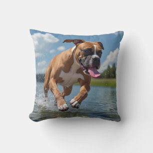 Boxer Elegant Throw Pillow