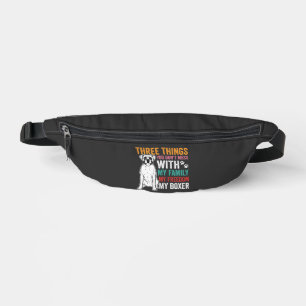 Boxer Family Freedom Dog Lover Bum Bags