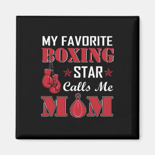 Boxer Favourite Boxing Star Calls Mum Gift Idea Magnet