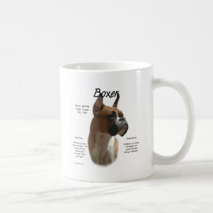 Boxer (fawn) History Design Coffee Mug