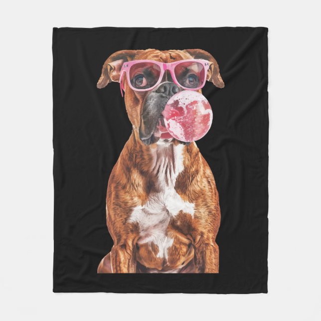 Boxer Fleece Blanket (Front)